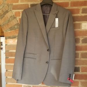 Mens Slim Fit Gray Suit Jacket Size 46R NWT